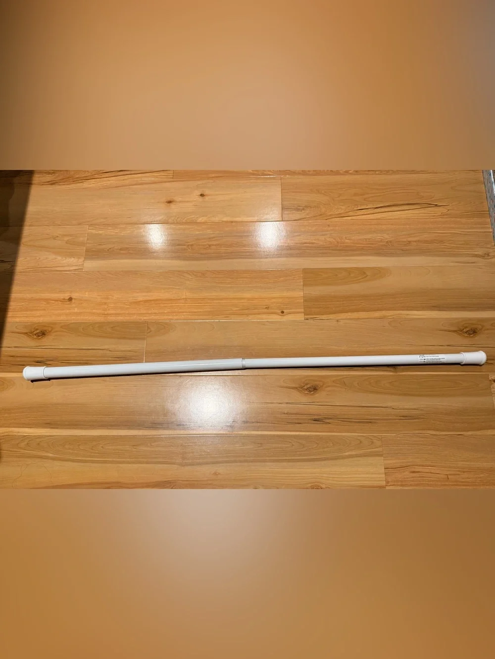 White Closet Tension Rod - Versatile Home Storage Organizer